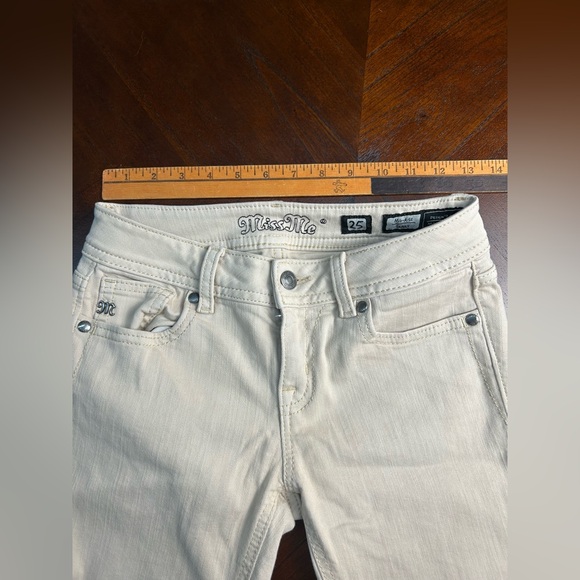 Miss Me Light Tan Jeans size 25 - Picture 6 of 7